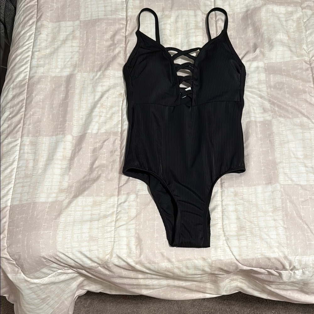No Boundaries Black One Piece Swimsuit
